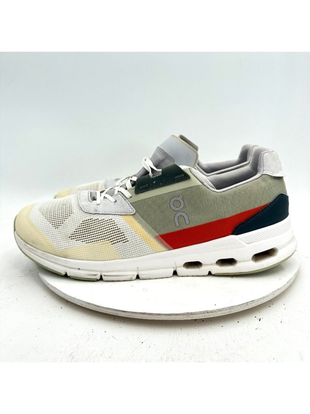 On Cloudrift Swiss Engineering Men Size 12 87.98117 Undyed White Flame Mesh